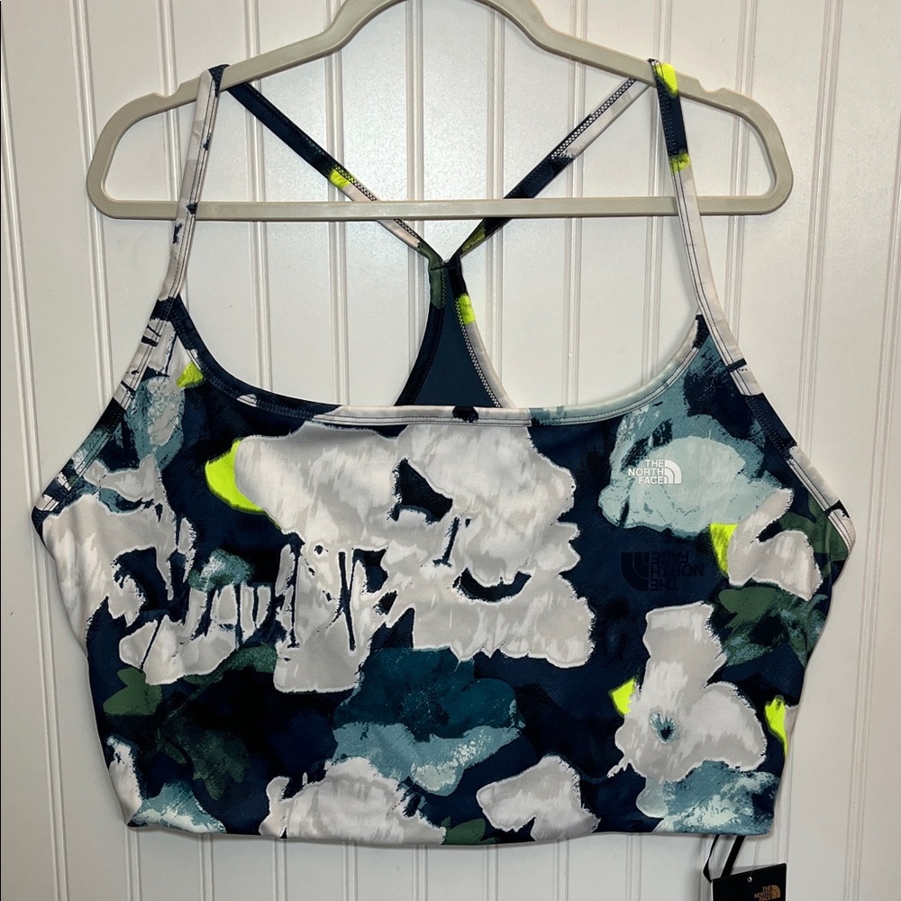 The North Face W Dune Sky Tanklette Floral Print Women's Sports Bra